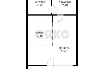 Фото №1: Студия 20&nbsp;м², 11/11&nbsp;эт. - Ольгинка, ст Дружба, ул. Солнечная, 21