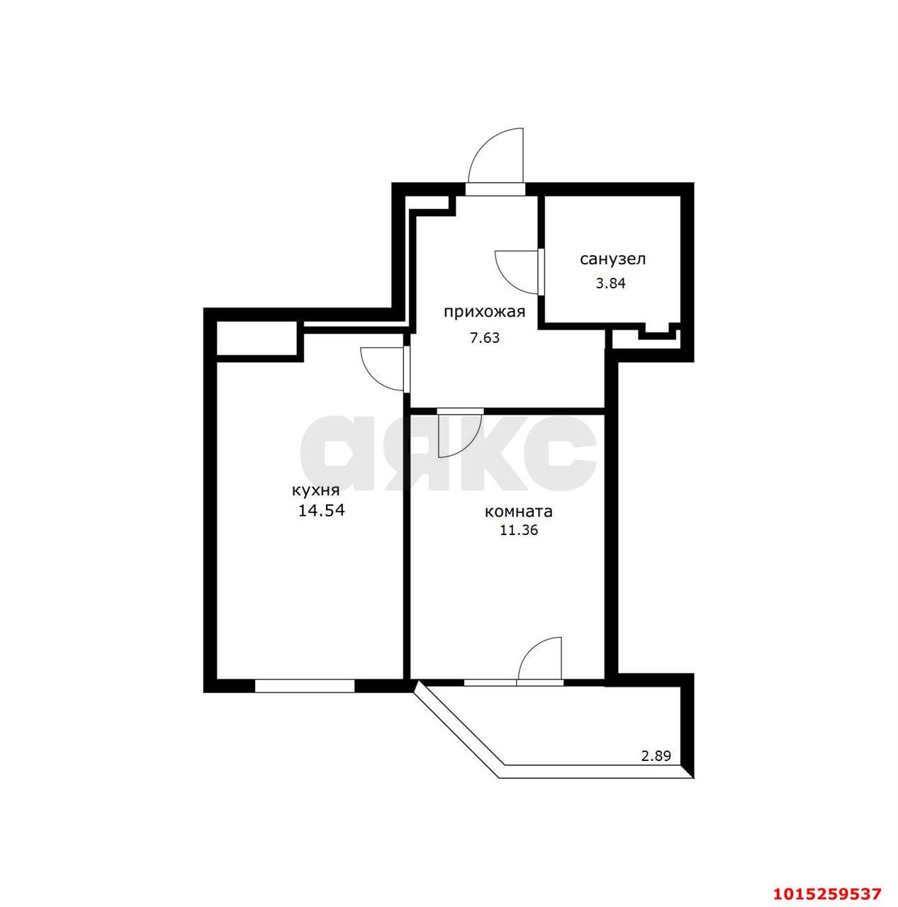 Фото №13: 1-комнатная квартира 42&nbsp;м², 4/7&nbsp;эт. - Геленджик, мкр. жилой комплекс Эврика, ул. Островского, 149Ак2