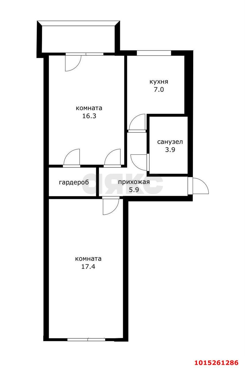 Фото №15: 2-комнатная квартира 58&nbsp;м², 5/5&nbsp;эт. - Краснодар, Карасунский внутригородской округ, ж/м Пашковский, ул. имени Евдокии Бершанской, 406