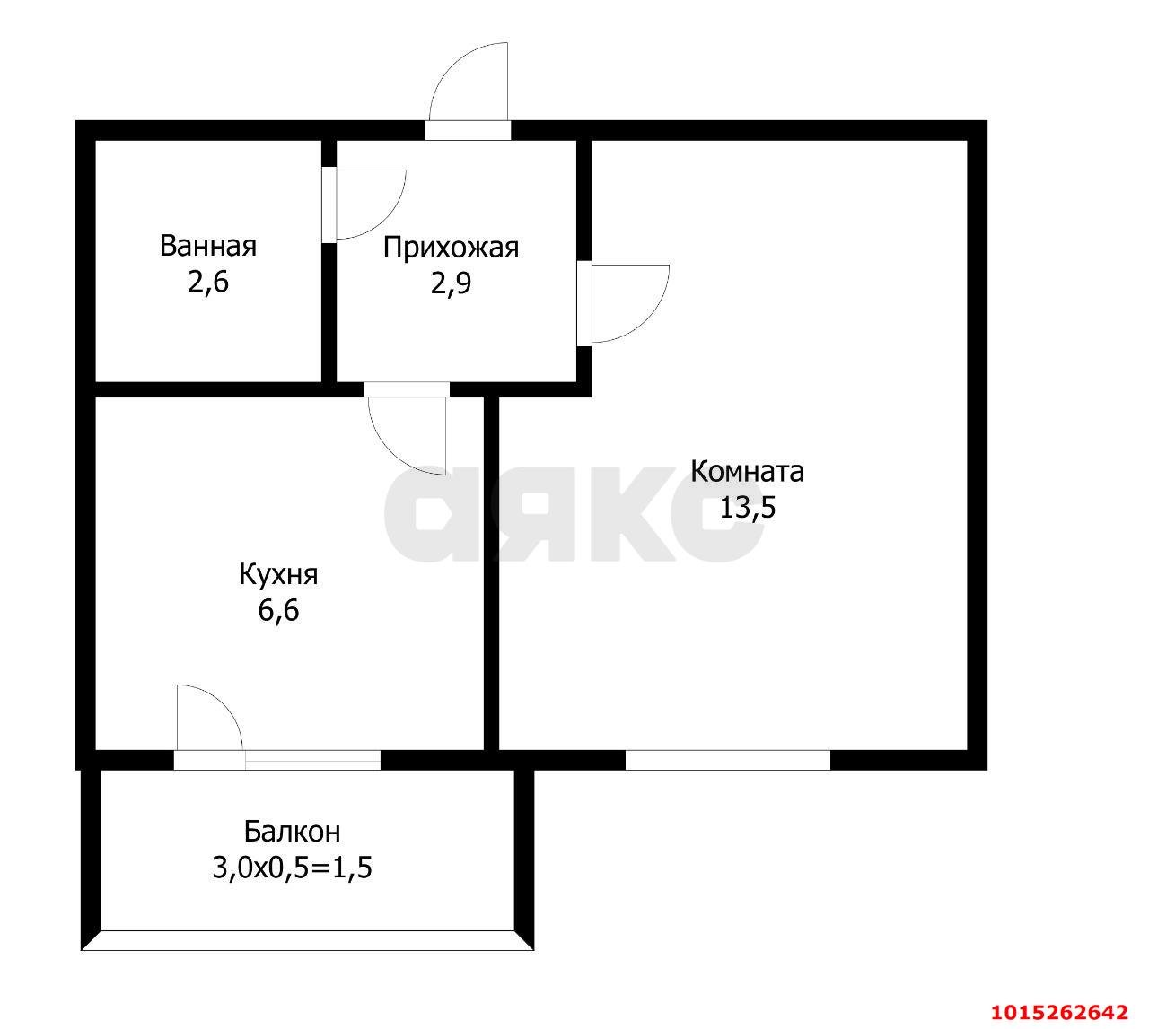 Фото №8: 1-комнатная квартира 25&nbsp;м², 2/5&nbsp;эт. - Новая Адыгея, мкр. жилой комплекс Родной Дом, ул. Бжегокайская, 31/3к3