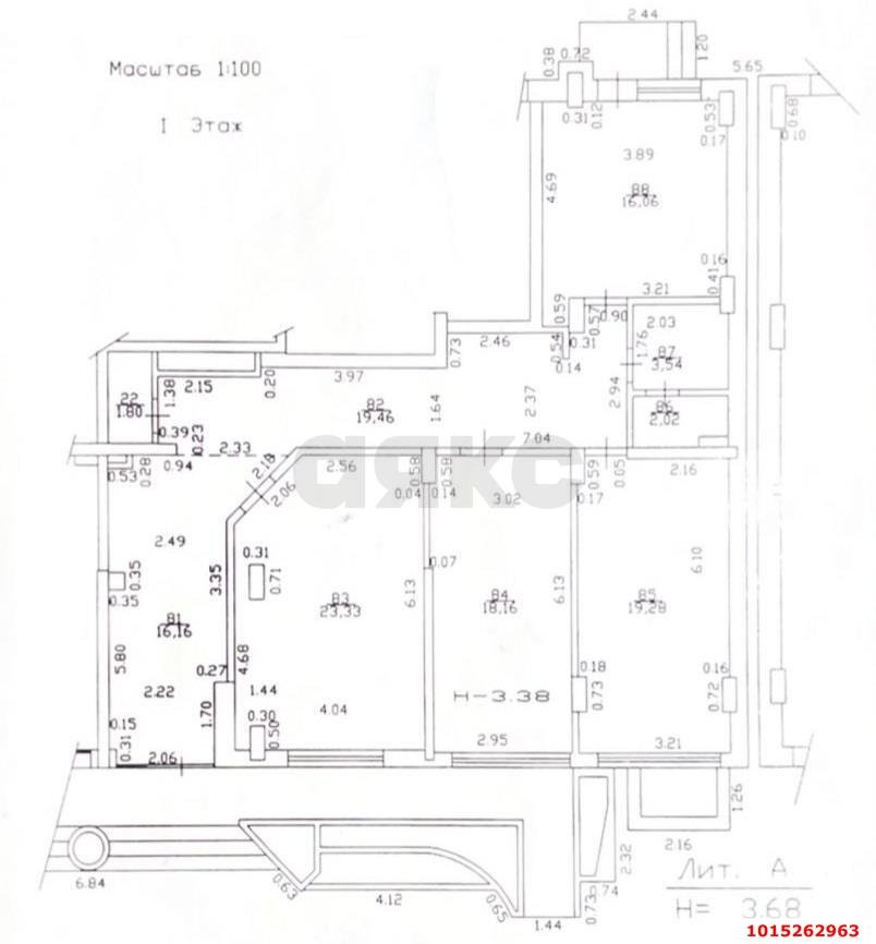 Фото №8: Офисное помещение 120&nbsp;м², 1/16&nbsp;эт. - Краснодар, Западный внутригородской округ, Кожзавод, мкр. Военный городок № 1, ул. имени Калинина, 350/7