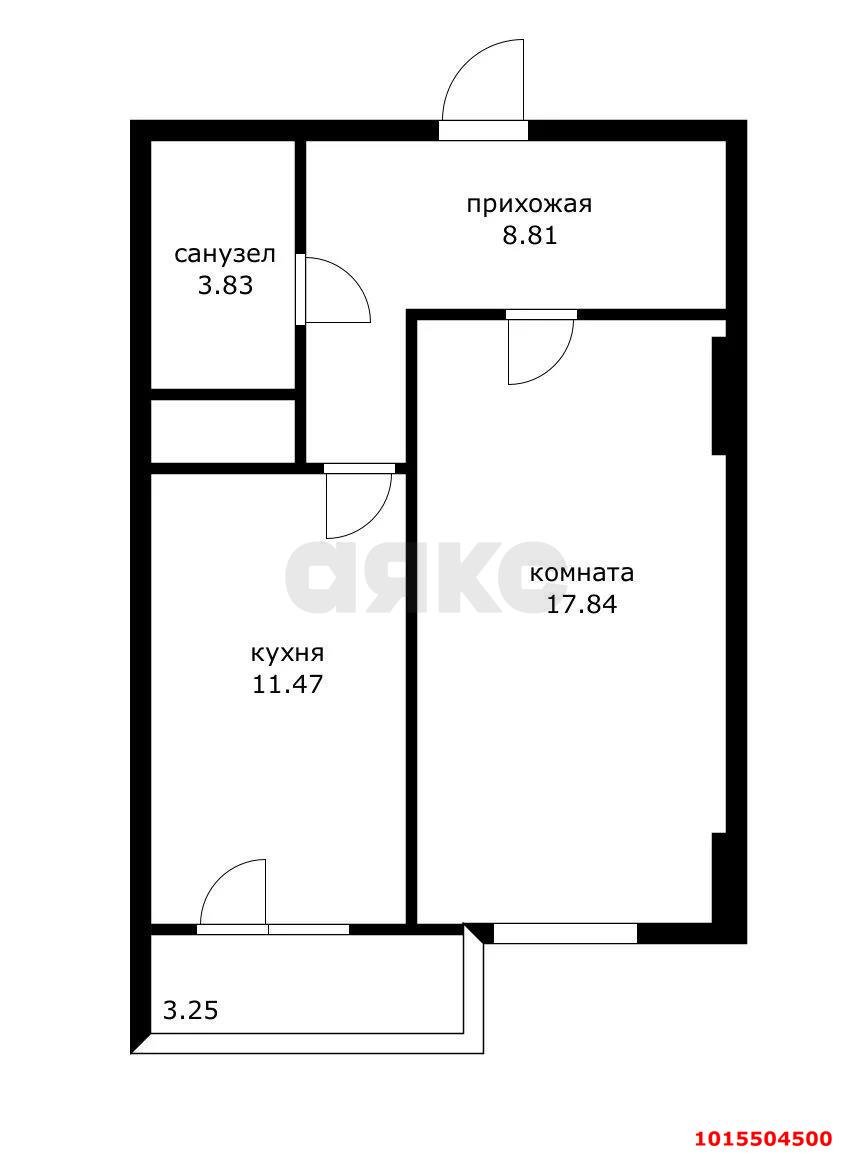 Фото №15: 1-комнатная квартира 41&nbsp;м², 17/17&nbsp;эт. - Краснодар, Прикубанский внутригородской округ, Музыкальный, мкр. ЖК Времена Года, ул. Евгении Жигуленко, 4