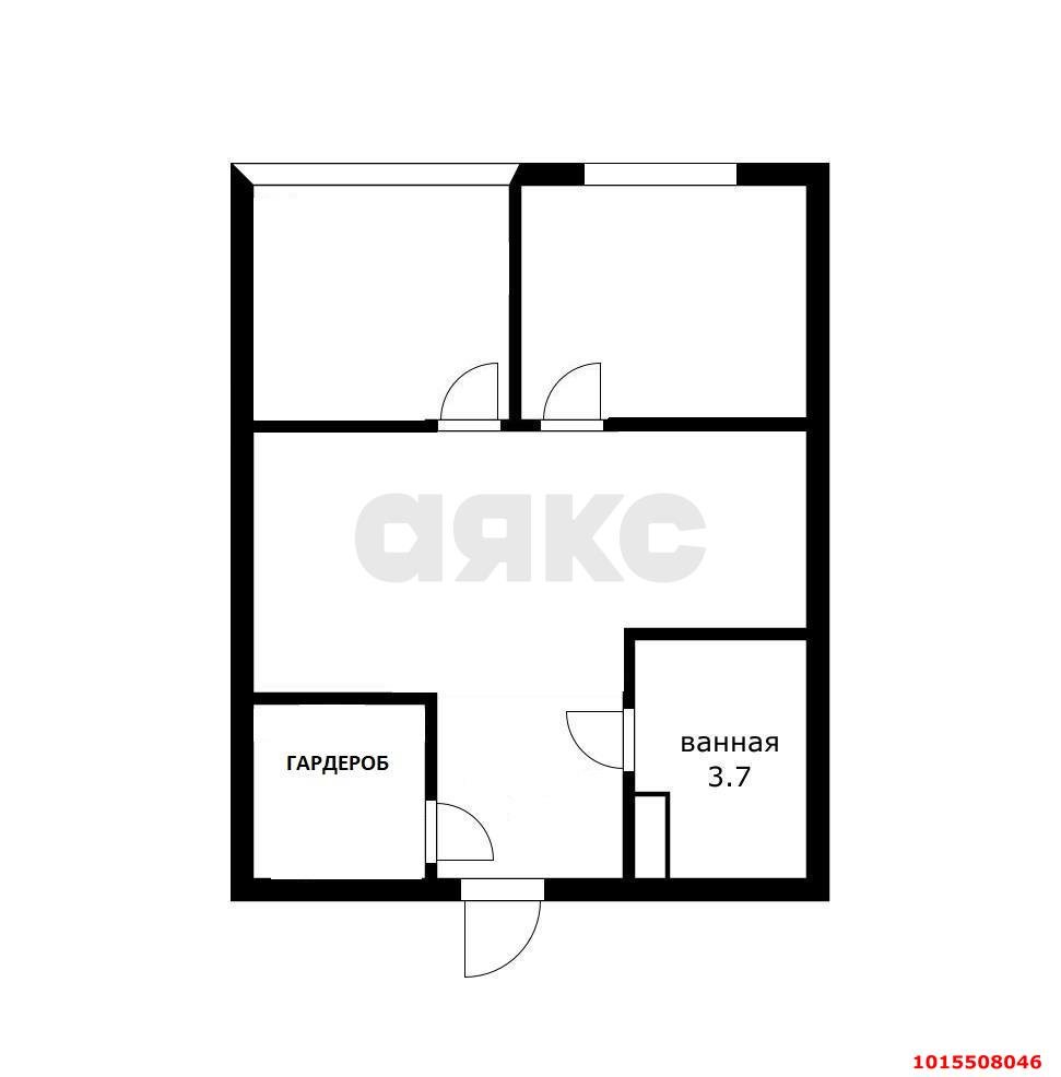 Фото №3: 2-комнатная квартира 37&nbsp;м², 6/24&nbsp;эт. - Краснодар, Прикубанский внутригородской округ, ЖК Лучший, мкр. имени Петра Метальникова, ул. Петра Метальникова, 36