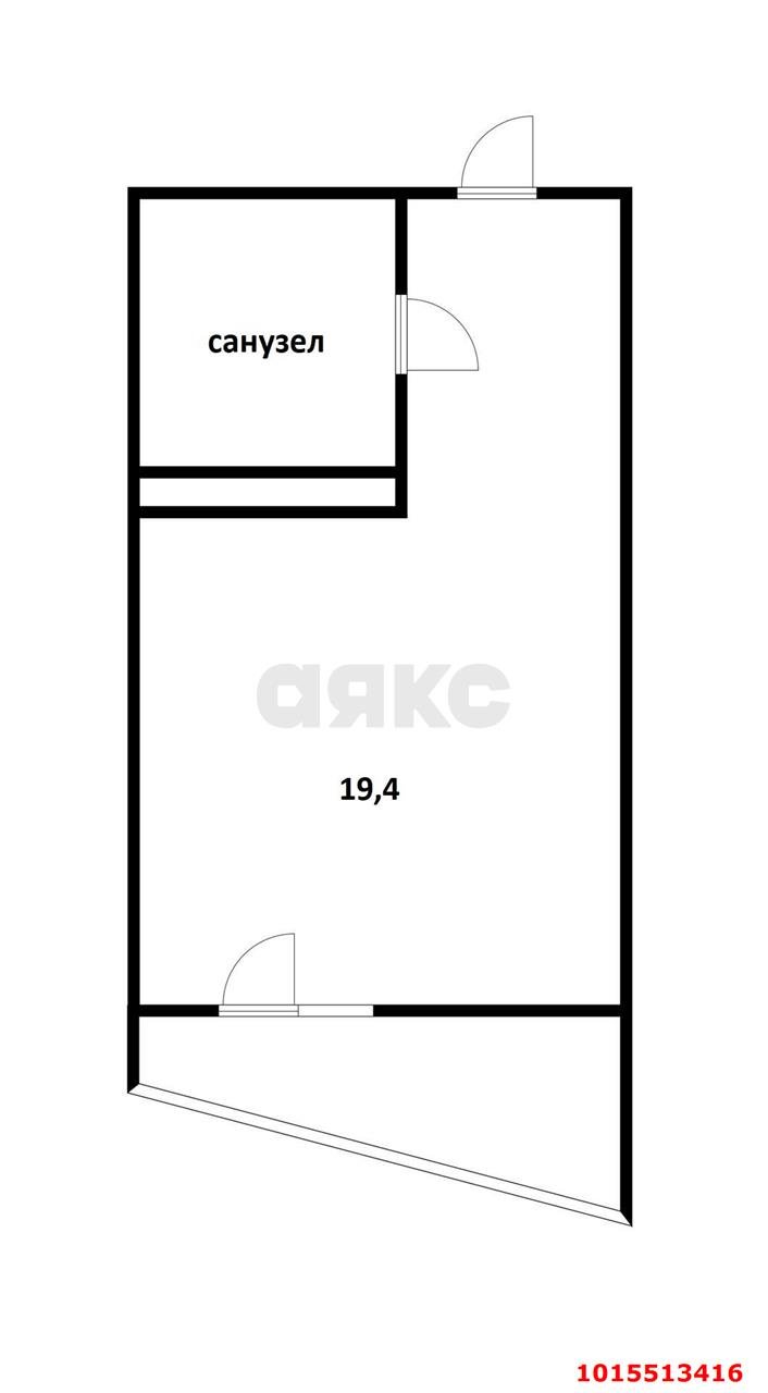 Фото №10: Студия 22&nbsp;м², 7/18&nbsp;эт. - Краснодар, Прикубанский внутригородской округ, Панорама, мкр. ЖК Гарантия, ул. Восточно-Кругликовская, 42/3к2