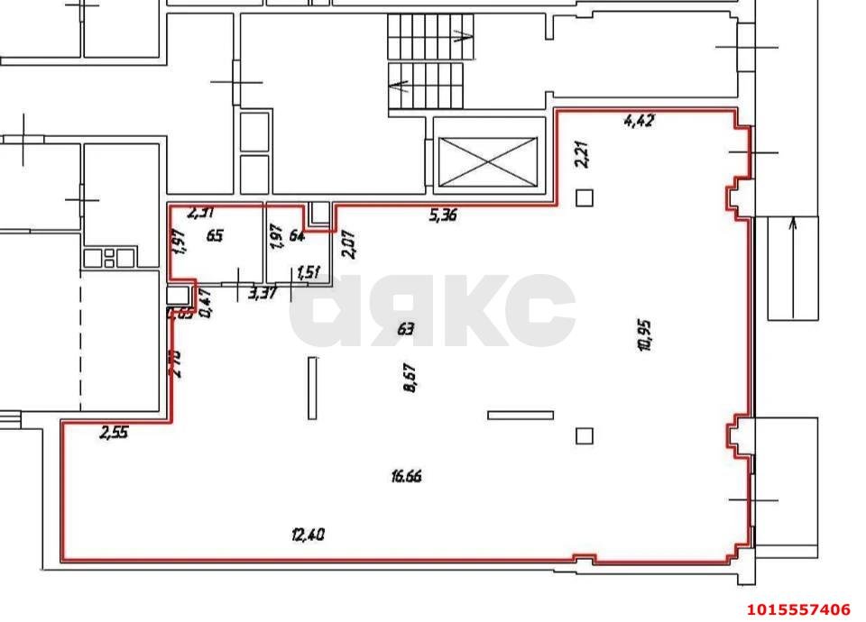 Фото №7: Торговое помещение 138&nbsp;м², 1/6&nbsp;эт. - Динская, ул. Красная