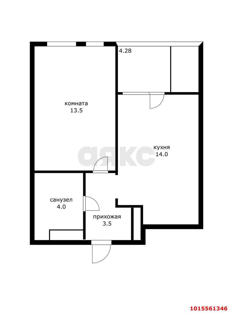 Фото №5: 1-комнатная квартира 40&nbsp;м², 18/18&nbsp;эт. - Краснодар, Прикубанский внутригородской округ, мкр. жилой комплекс Народные Кварталы, ул. Народная, лит6