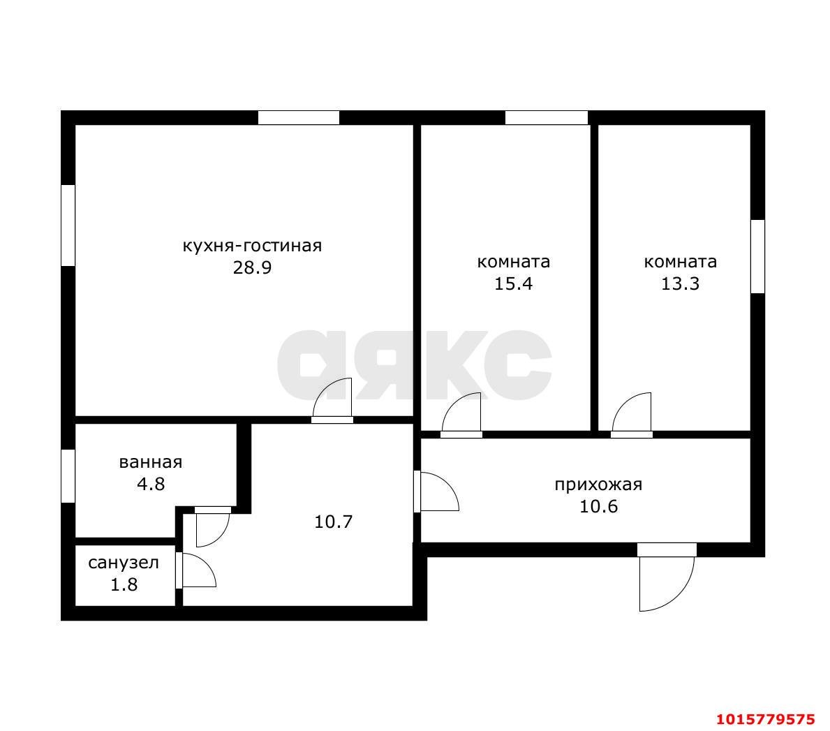 Фото №21: 2-комнатная квартира 85&nbsp;м², 2/5&nbsp;эт. - Горячий Ключ, мкр. Старый Рынок, ул. Лермонтова, 77