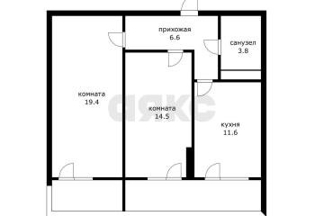 Фото №1: 2-комнатная квартира 55&nbsp;м², 7/24&nbsp;эт. - Краснодар, мкр. ЖК Абрикосово, ул. имени Героя Георгия Бочарникова, 4к1