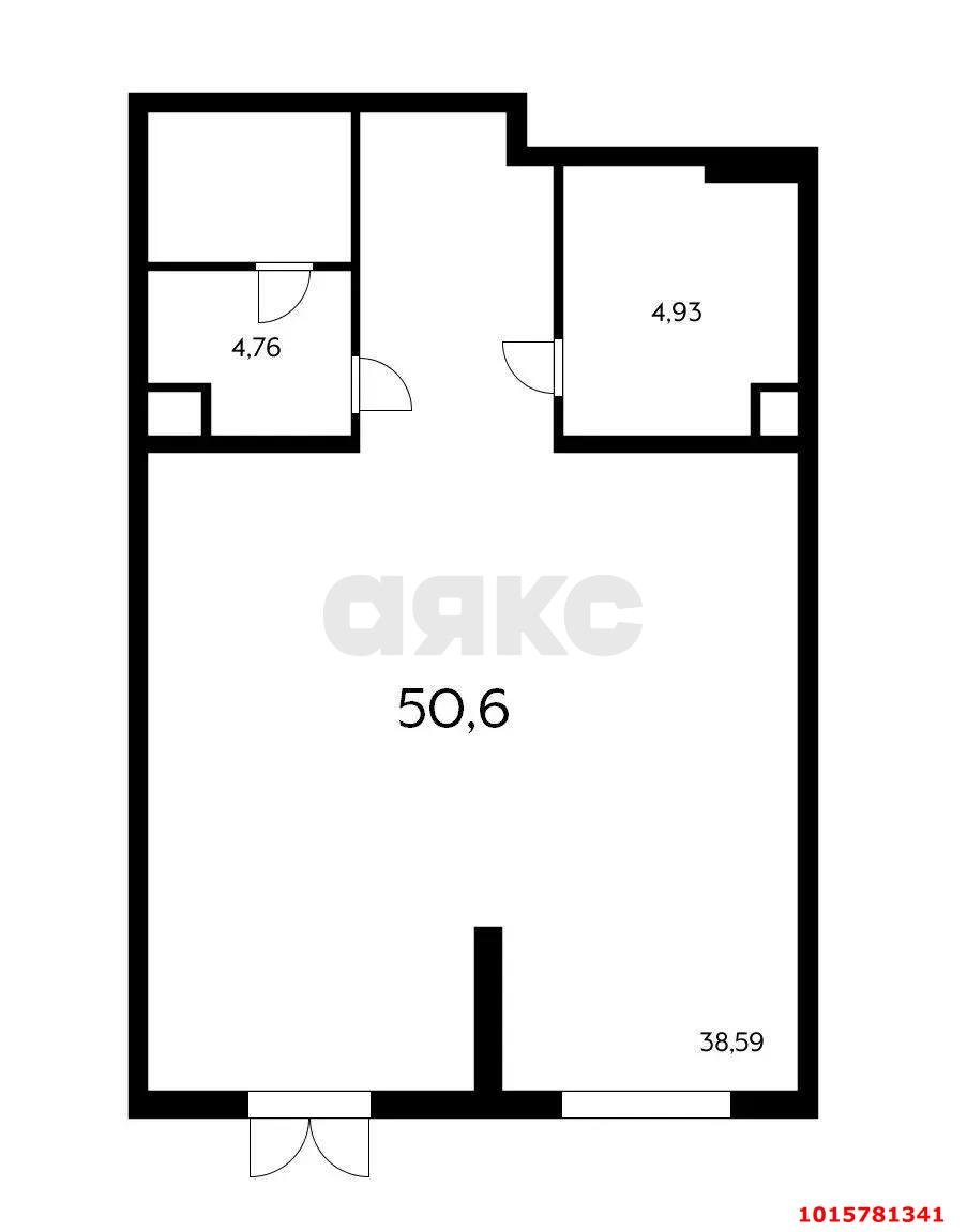 Фото №6: Торговое помещение 50&nbsp;м², 1/21&nbsp;эт. - Краснодар, Прикубанский внутригородской округ, Россинского, мкр. жилой комплекс Дружный-2, б-р Адмиралтейский, 3к3