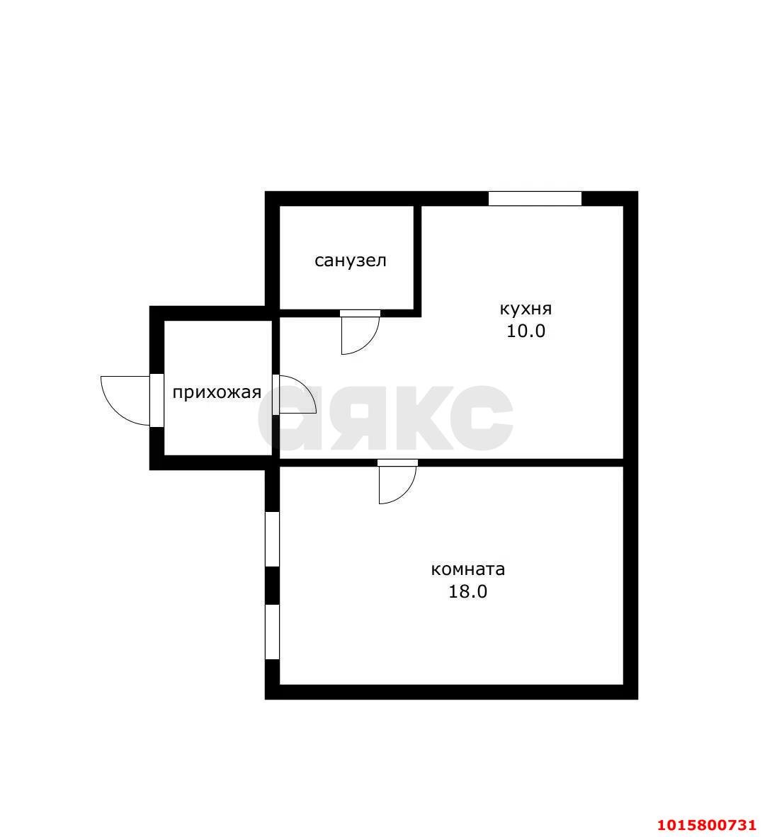 Фото №6: 1-комнатная квартира 35&nbsp;м², 1/1&nbsp;эт. - Краснодар, Центральный внутригородской округ, мкр. Центральный, ул. Митрофана Седина, 92