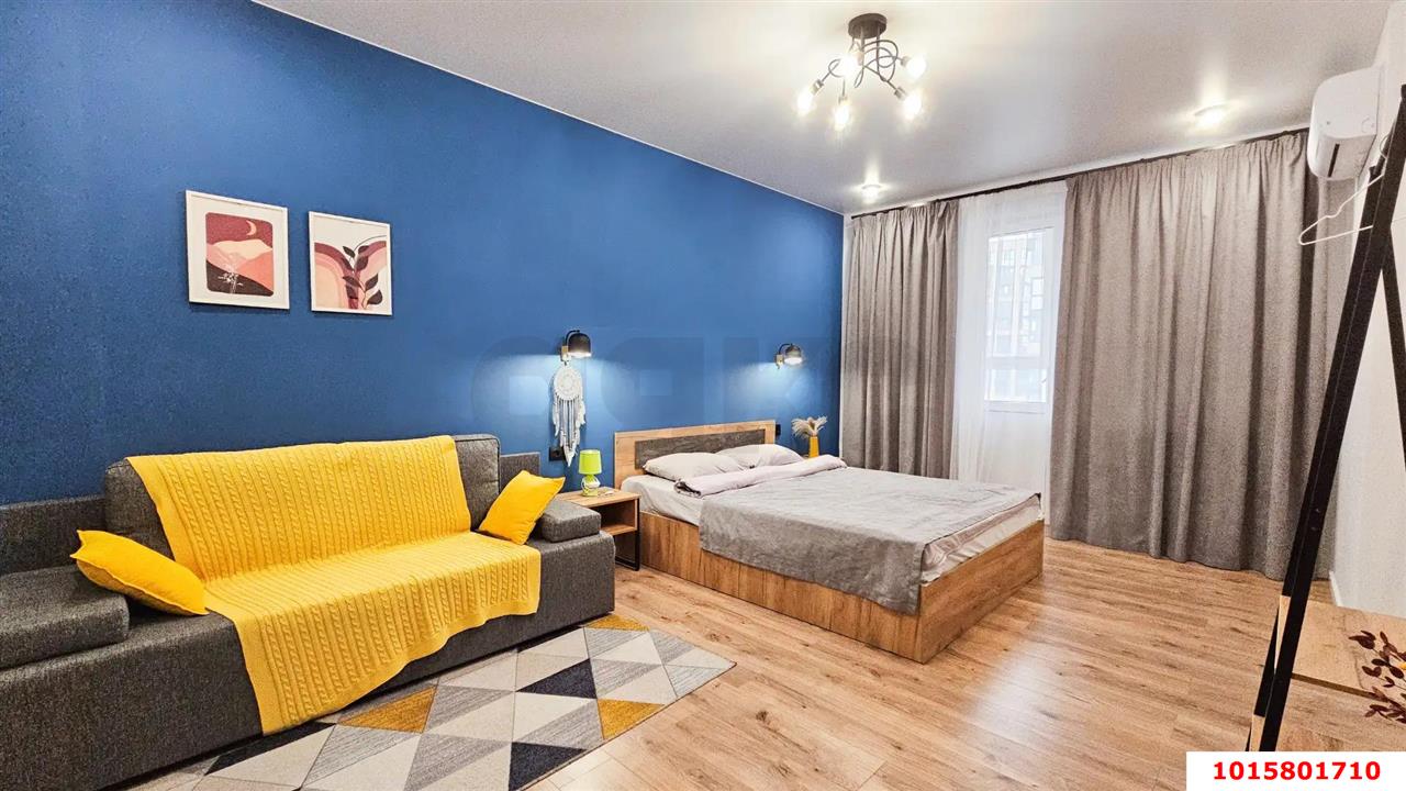 Фото №3: 1-комнатная квартира 40&nbsp;м², 5/12&nbsp;эт. - Краснодар, Прикубанский внутригородской округ, ЖК Небо, мкр. 9-й километр, ул. Ярославская, 115лит2