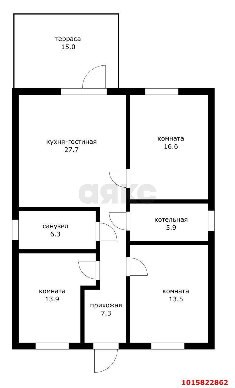 Фото №3: Дом 120&nbsp;м² + 4.44&nbsp;сот., 1&nbsp;эт. - Елизаветинская, Прикубанский внутригородской округ, ст Зелёный Огонёк, ул. Виноградная, 23