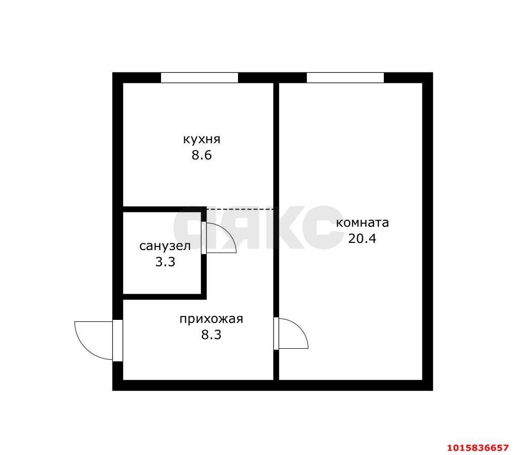 Фото №10: 1-комнатная квартира 40&nbsp;м², 7/7&nbsp;эт. - Краснодар, Прикубанский внутригородской округ, мкр. Музыкальный, ул. имени С.В. Рахманинова, 21к1