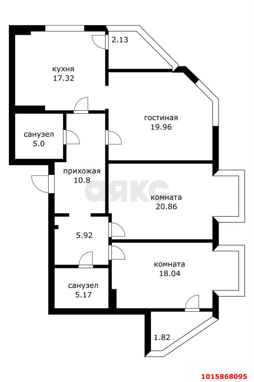 Фото №20: 3-комнатная квартира 120&nbsp;м², 8/16&nbsp;эт. - Краснодар, Западный внутригородской округ, мкр. Фестивальный, ул. Гаражная, 79/1