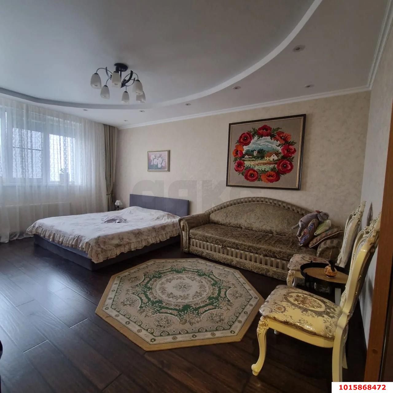 Фото №5: 1-комнатная квартира 56&nbsp;м², 15/21&nbsp;эт. - Краснодар, Прикубанский внутригородской округ, Круглик, мкр. Школьный, ул. Филатова, 19/2