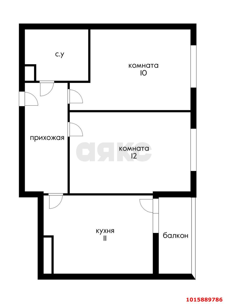 Фото №8: 2-комнатная квартира 45&nbsp;м², 7/9&nbsp;эт. - Краснодар, Прикубанский внутригородской округ, мкр. жилой комплекс Южане, ул. Даниила Смоляна, 65к2