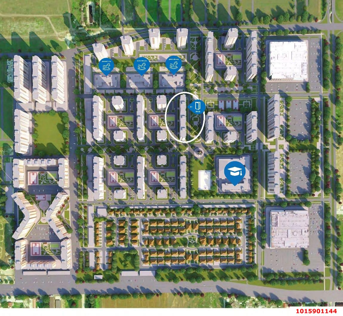Фото №1: Торговое помещение 75&nbsp;м², 1/16&nbsp;эт. - Краснодар, Прикубанский внутригородской округ, Россинского, мкр. жилой комплекс Дружный-2, б-р Адмиралтейский, 3к3