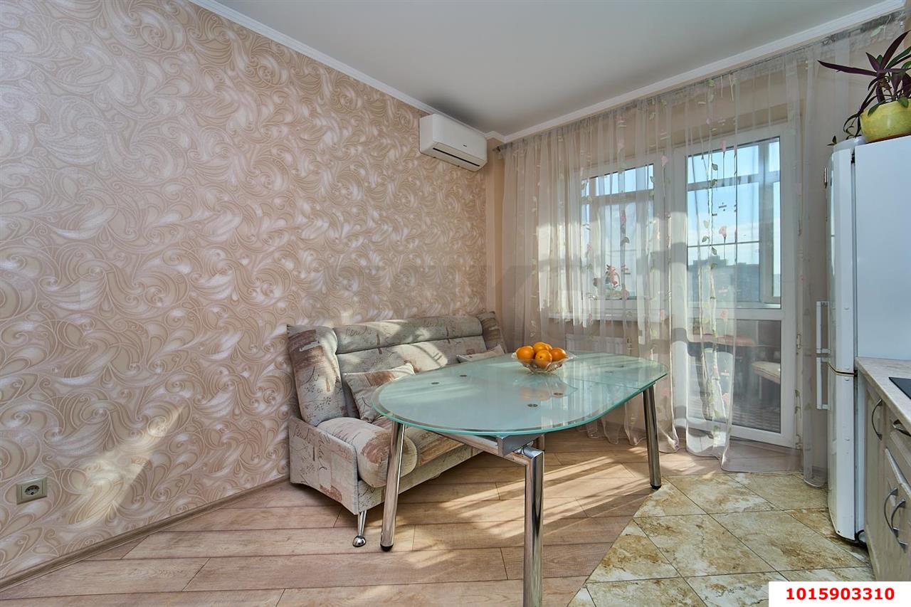 Фото №6: 1-комнатная квартира 48&nbsp;м², 10/17&nbsp;эт. - Краснодар, Прикубанский внутригородской округ, Фестивальный, мкр. Солнечный, ул. имени Симиренко, 71к2