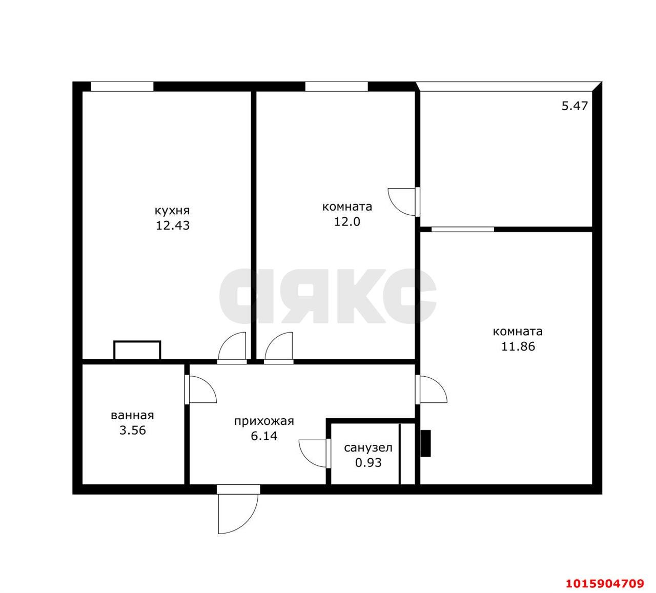 Фото №2: 2-комнатная квартира 51&nbsp;м², 9/17&nbsp;эт. - Краснодар, Карасунский внутригородской округ, Черёмушки, мкр. ЖК Привилегия, ул. Селезнёва, 4/15к2