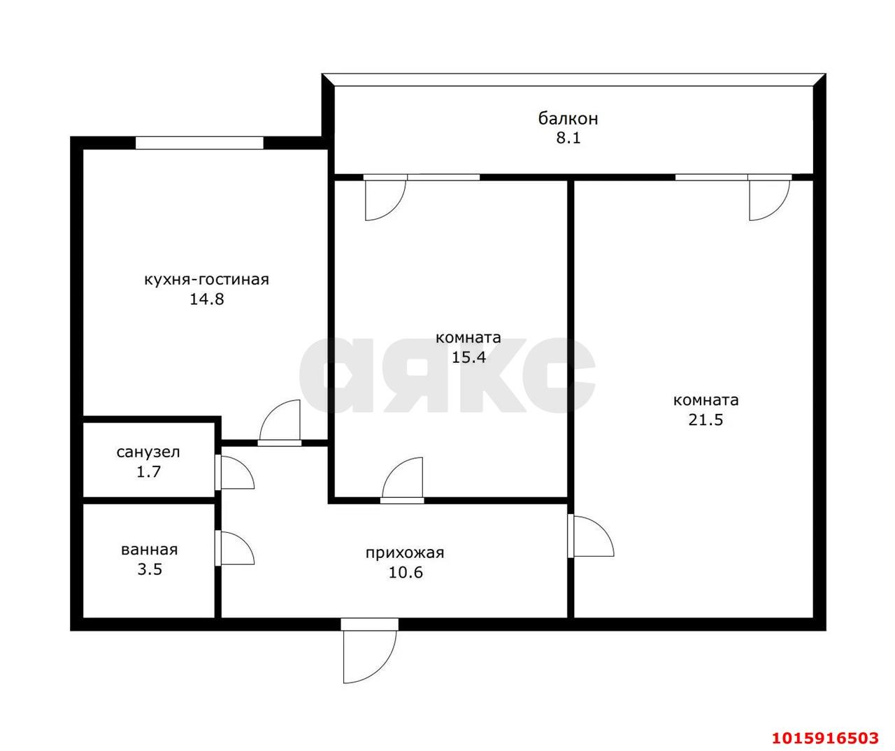 Фото №2: 2-комнатная квартира 75&nbsp;м², 12/16&nbsp;эт. - Краснодар, Карасунский внутригородской округ, Гидростроителей, мкр. жилой комплекс Поющие Фонтаны, ул. Невкипелого, 18к2