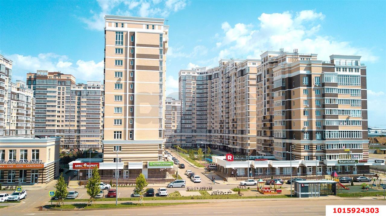 Фото №3: 2-комнатная квартира 46&nbsp;м², 6/12&nbsp;эт. - Краснодар, Прикубанский внутригородской округ, мкр. ЖК Красная Площадь, ул. им. Мурата Ахеджака, 12к9