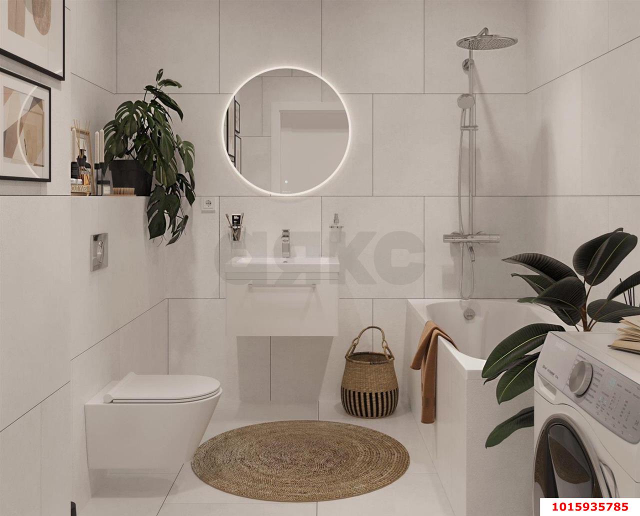 Фото №4: 1-комнатная квартира 40&nbsp;м², 11/16&nbsp;эт. - Краснодар, Карасунский внутригородской округ, Хлопчато-бумажный Комбинат, мкр. жилой квартал Патрики