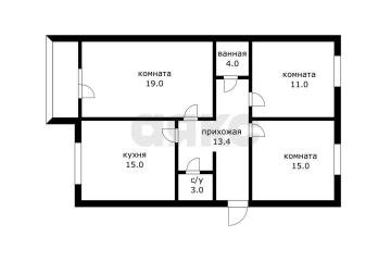 Фото №1: 3-комнатная квартира 80&nbsp;м², 15/16&nbsp;эт. - Краснодар, мкр. Московский, ул. имени Николая Семеновича Котлярова, 11