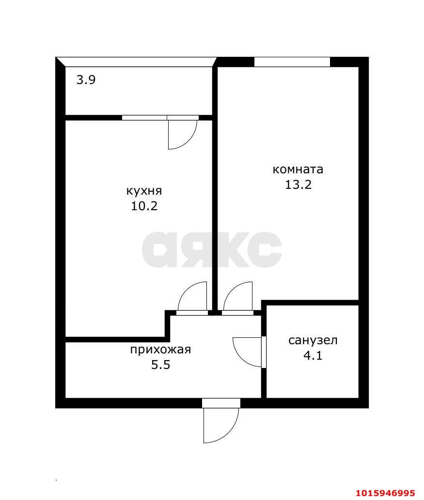 Фото №9: 1-комнатная квартира 33&nbsp;м², 11/24&nbsp;эт. - Краснодар, Прикубанский внутригородской округ, ЖК Лучший, мкр. имени Петра Метальникова, ул. Петра Метальникова, 36