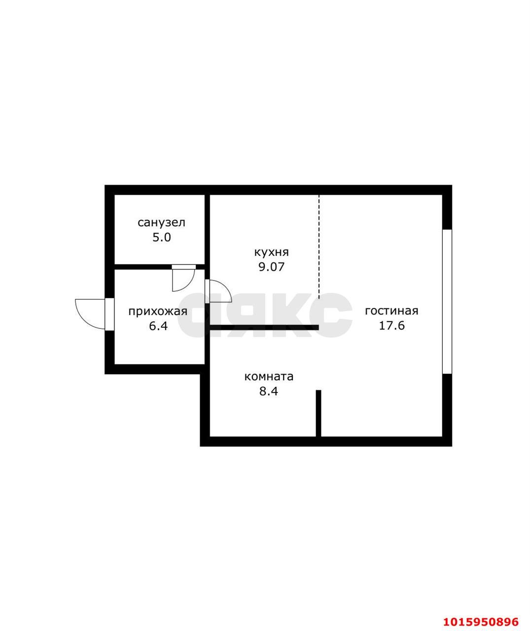 Фото №12: 1-комнатная квартира 51&nbsp;м², 2/24&nbsp;эт. - Краснодар, Карасунский внутригородской округ, Хлопчато-бумажный Комбинат, мкр. жилой комплекс Элегант, ул. Сормовская, 1/3