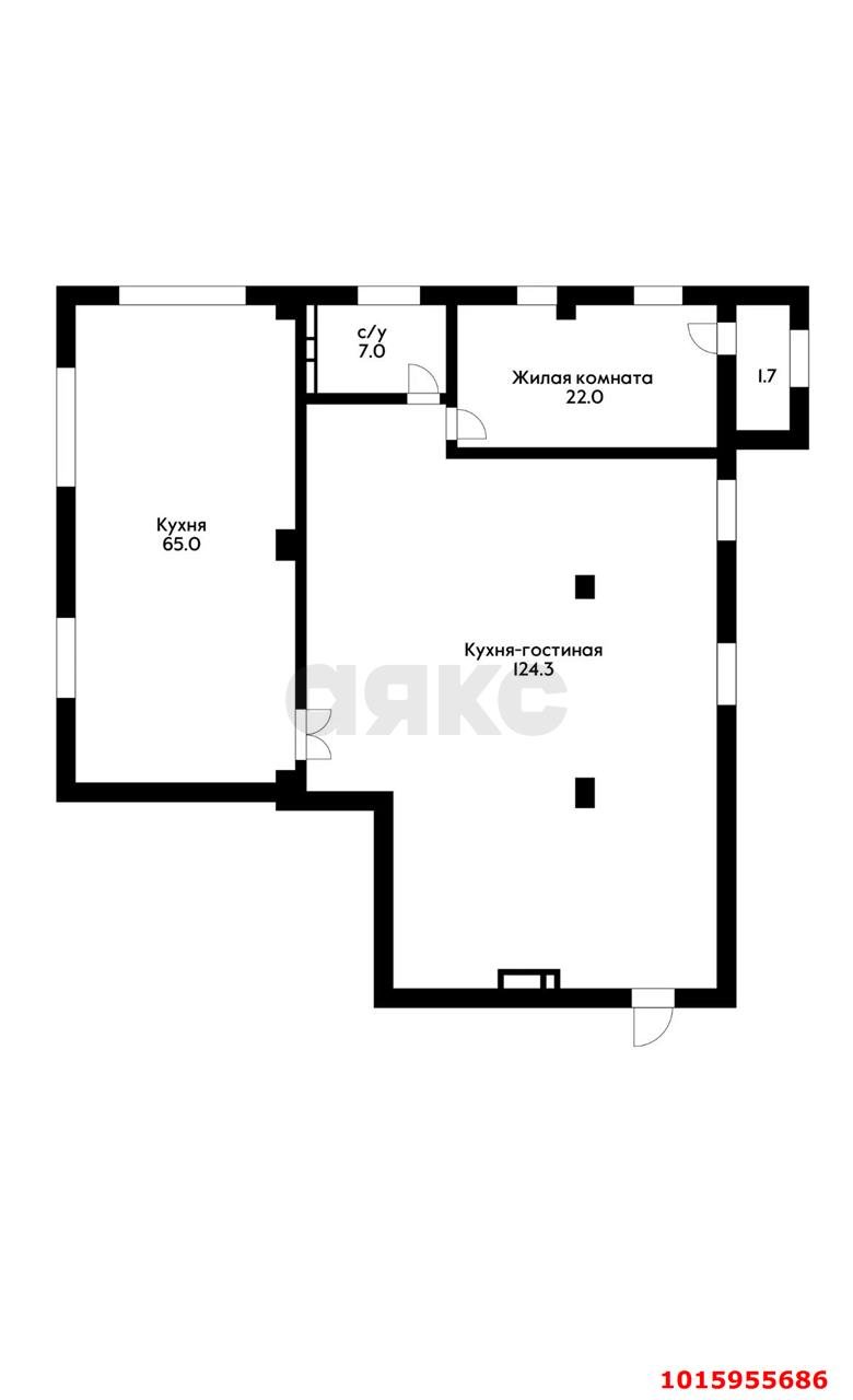 Фото №7: 3-комнатная квартира 216&nbsp;м², 5/12&nbsp;эт. - Краснодар, Западный внутригородской округ, Горгаз, мкр. ЖК Рол Клиф, ул. Николая Кондратенко, 8