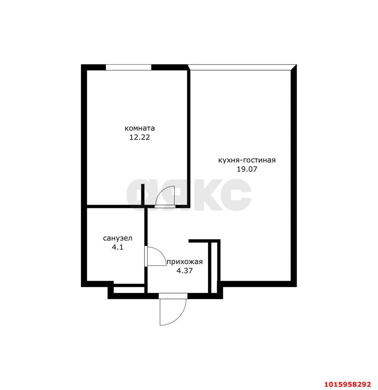 Фото №12: 1-комнатная квартира 40&nbsp;м², 21/23&nbsp;эт. - Краснодар, Центральный внутригородской округ, Табачная Фабрика, мкр. ЖК Все Свои Вип, ул. Колхозная, 5/2