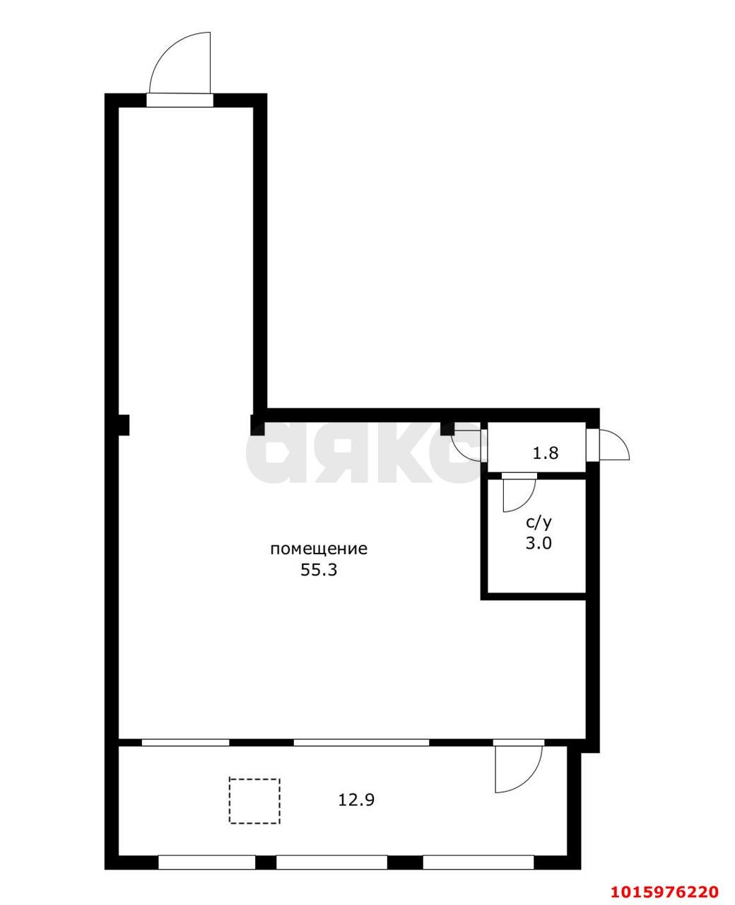 Фото №6: Торговое помещение 73&nbsp;м², 1/5&nbsp;эт. - Краснодар, мкр. Центральный внутригородской округ, ул. Красная, 196