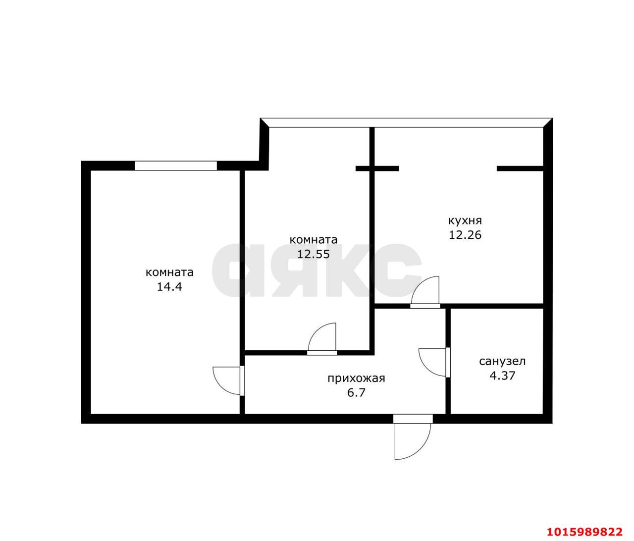 Фото №12: 2-комнатная квартира 50&nbsp;м², 5/5&nbsp;эт. - Энем, ул. Октябрьская, 53/1к5