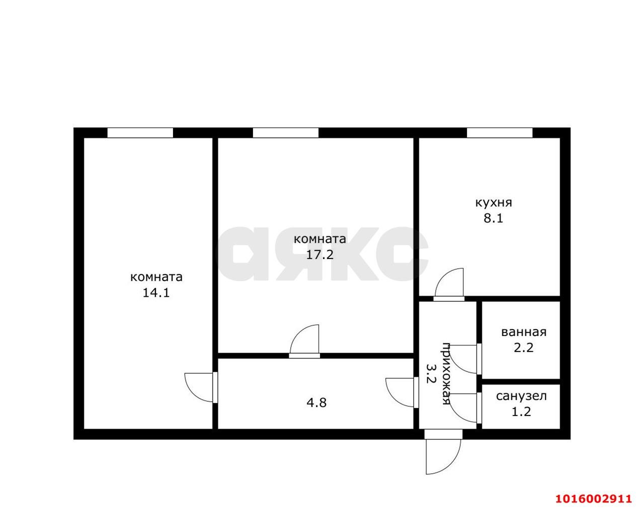Фото №17: 2-комнатная квартира 51&nbsp;м², 1/2&nbsp;эт. - Тлюстенхабль, ул. Гидростроителей, 12