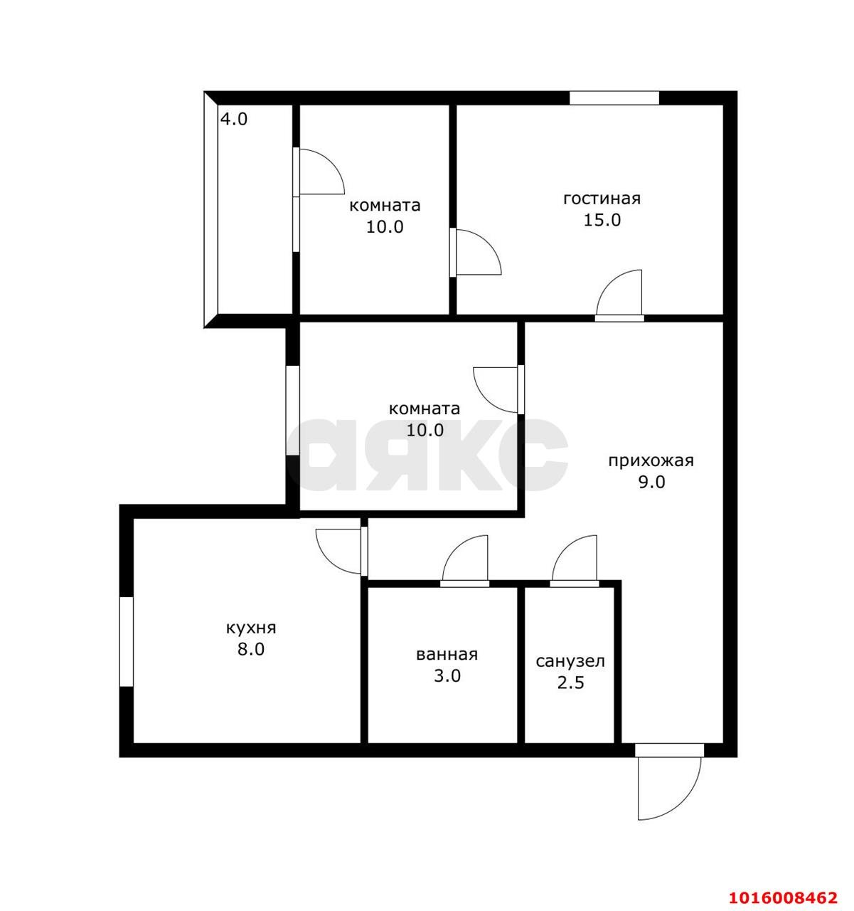 Фото №17: 3-комнатная квартира 60&nbsp;м², 2/5&nbsp;эт. - Краснодар, Прикубанский внутригородской округ, мкр. Завод Измерительных Приборов, ул. имени 40-летия Победы, 35