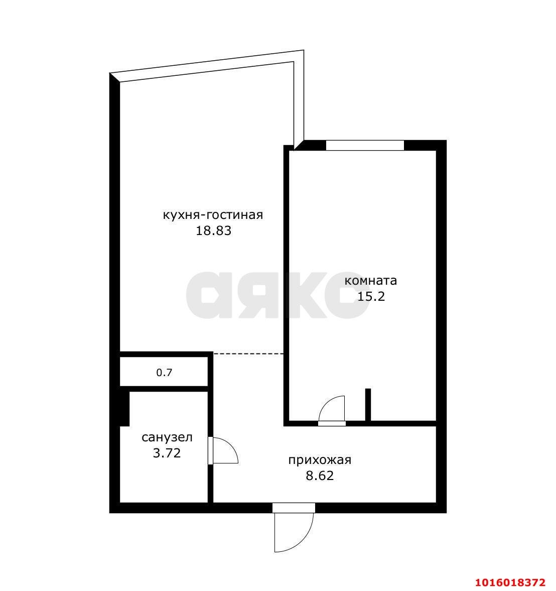 Фото №25: 1-комнатная квартира 50&nbsp;м², 18/24&nbsp;эт. - Краснодар, Карасунский внутригородской округ, Хлопчато-бумажный Комбинат, мкр. жилой комплекс Галактика, ул. Уральская, 71