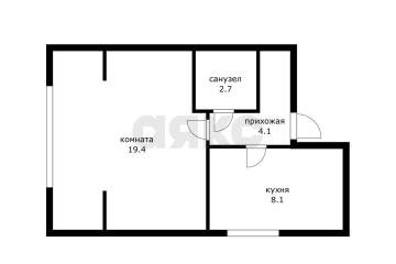 Фото №1: 1-комнатная квартира 34 м², 5/6 эт. - Российский, мкр. Прикубанский внутригородской округ, ул. Ратной Славы, 32