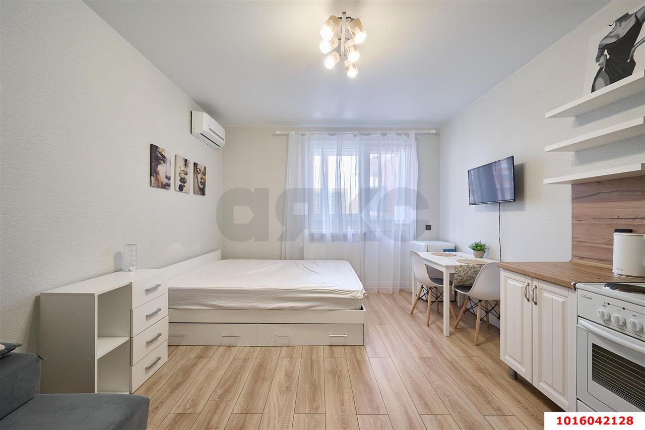 Фото №4: Студия 27&nbsp;м², 8/17&nbsp;эт. - Краснодар, Прикубанский внутригородской округ, мкр. жилой комплекс Самолёт-4, ул. Ивана Беличенко, 95к1