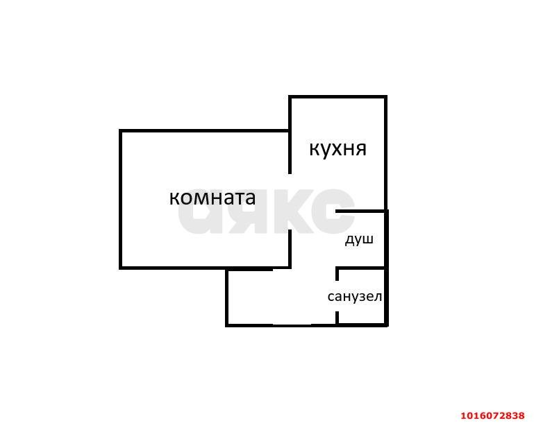 Фото №4: 1-комнатная квартира 23&nbsp;м², 1/2&nbsp;эт. - Краснодар, Центральный внутригородской округ, мкр. Центральный, ул. Янковского, 77