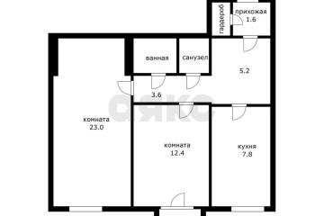 Фото №1: 2-комнатная квартира 58 м², 5/5 эт. - Краснодар, мкр. Центральный, ул. имени Пушкина, 29