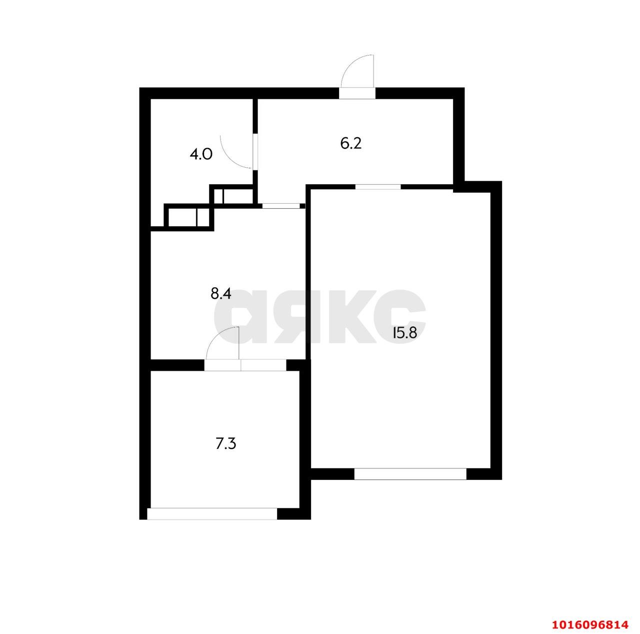 Фото №16: 1-комнатная квартира 42&nbsp;м², 8/19&nbsp;эт. - Краснодар, Прикубанский внутригородской округ, мкр. Догма Парк, ул. Марины Цветаевой, 7