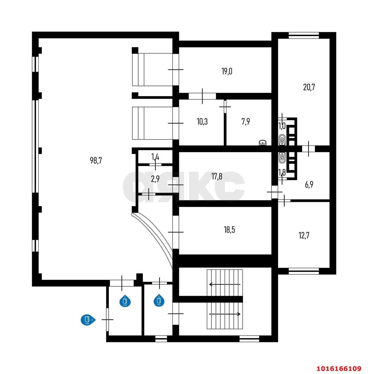 Фото №9: Торговое помещение 219&nbsp;м², 1/16&nbsp;эт. - Краснодар, Прикубанский внутригородской округ, мкр. Восточно-Кругликовский, ул. Героев-Разведчиков, 26/1