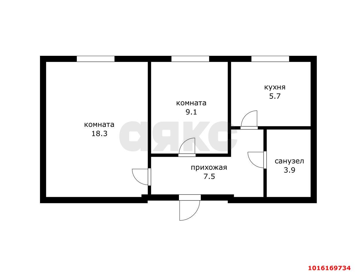 Фото №20: 2-комнатная квартира 44&nbsp;м², 2/2&nbsp;эт. - Краснодар, Центральный внутригородской округ, мкр. Центральный, ул. Янковского, 102