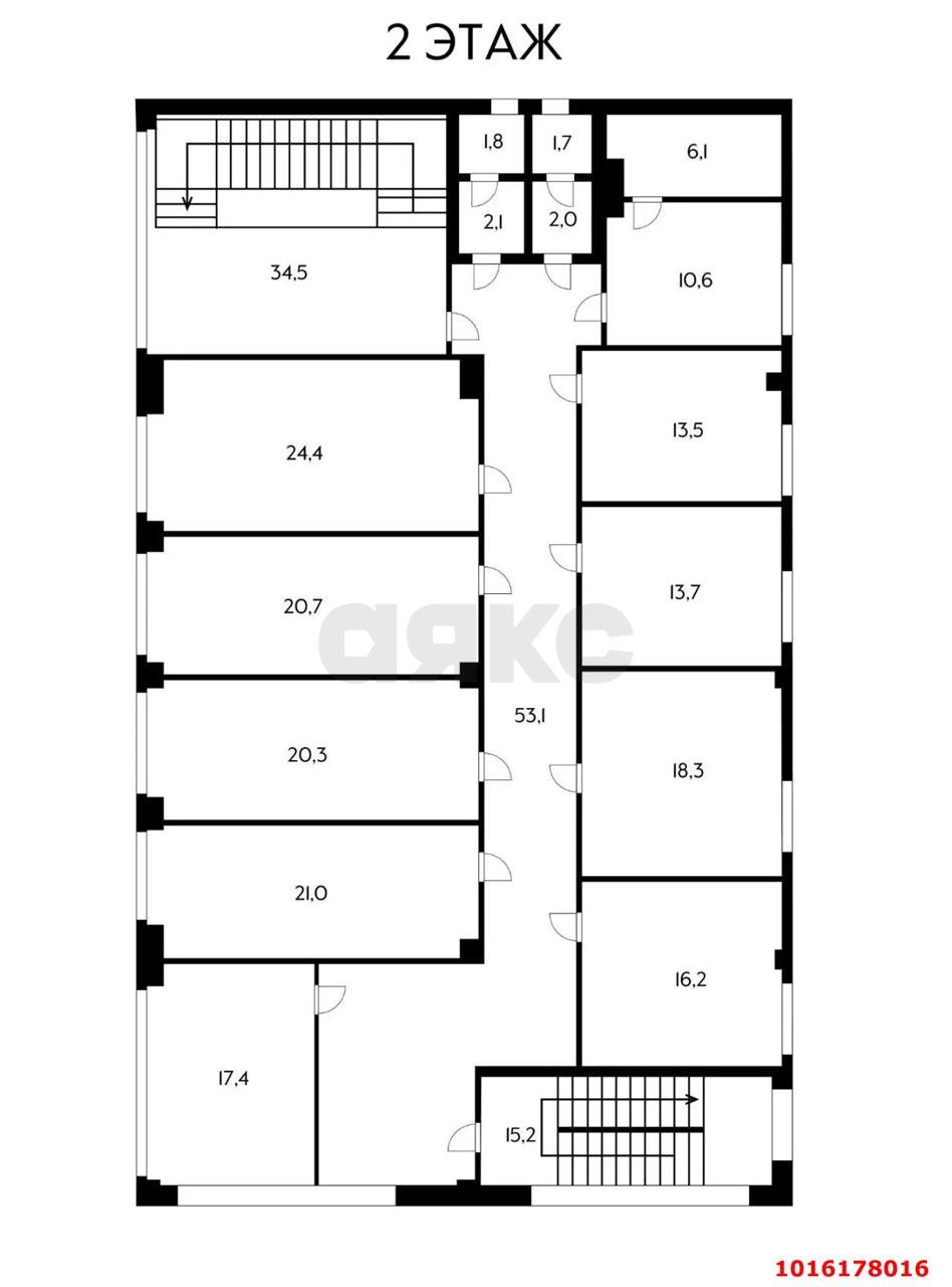 Фото №5: Отдельное здание 990&nbsp;м², 1/4&nbsp;эт. - Краснодар, Карасунский внутригородской округ, мкр. Хлопчато-бумажный Комбинат, пер. Уральский, 1