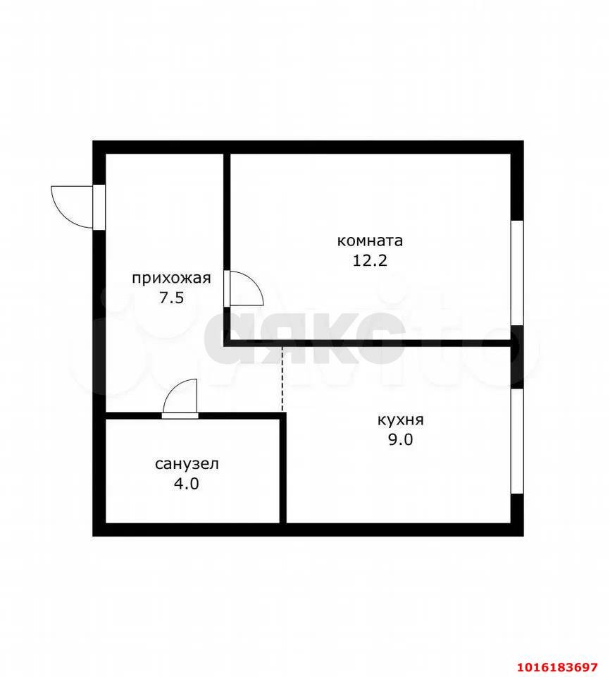 Фото №6: 1-комнатная квартира 36&nbsp;м², 3/5&nbsp;эт. - Российский, мкр. Прикубанский внутригородской округ, ул. Рымникская, 11