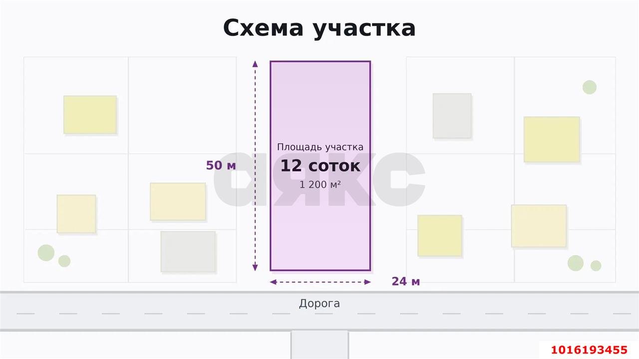 Фото №6: Земельный участок под ИЖС 12&nbsp;сот. - Знаменский, мкр. Карасунский внутригородской округ, ул. Цигейковая, 9