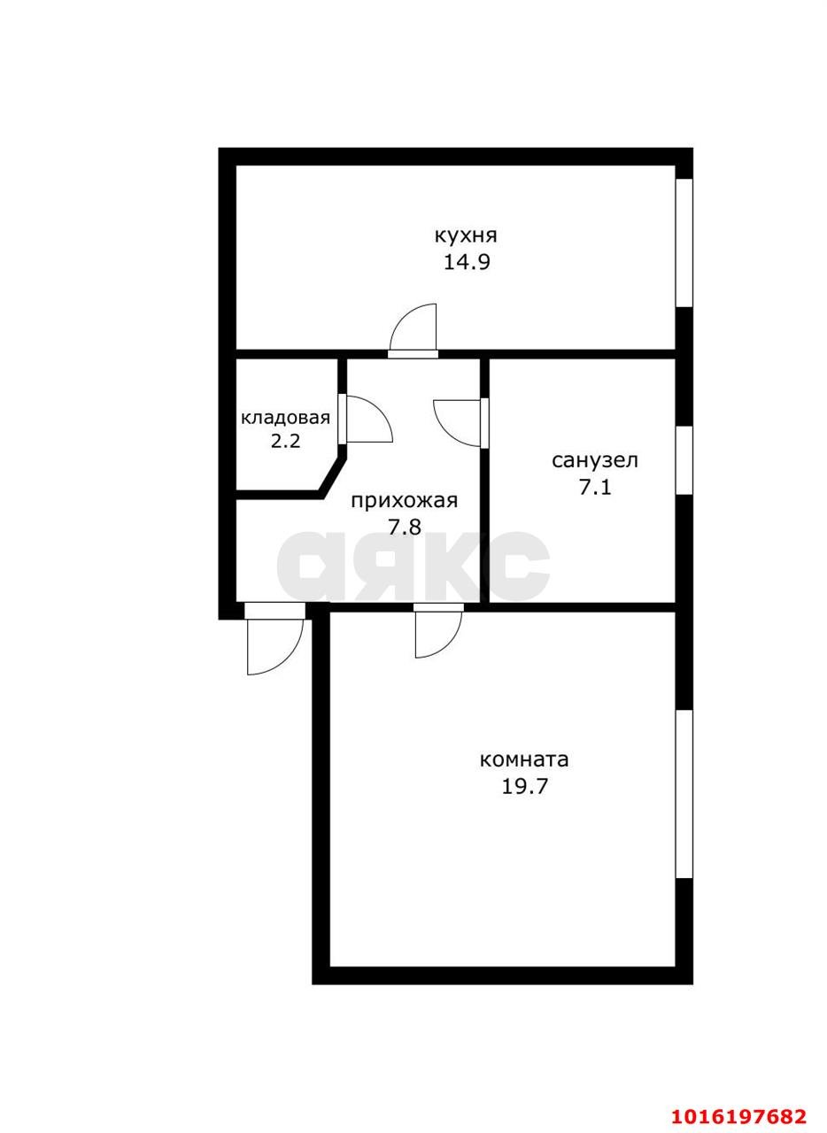 Фото №9: 2-комнатная квартира 51&nbsp;м², 2/2&nbsp;эт. - Яблоновский, ул. Ленина, 53/3