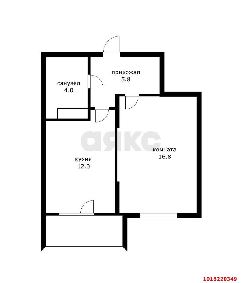 Фото №13: 1-комнатная квартира 43&nbsp;м², 3/18&nbsp;эт. - Знаменский, Карасунский внутригородской округ, мкр. Родные Просторы, ул. Природная, 10Бк19