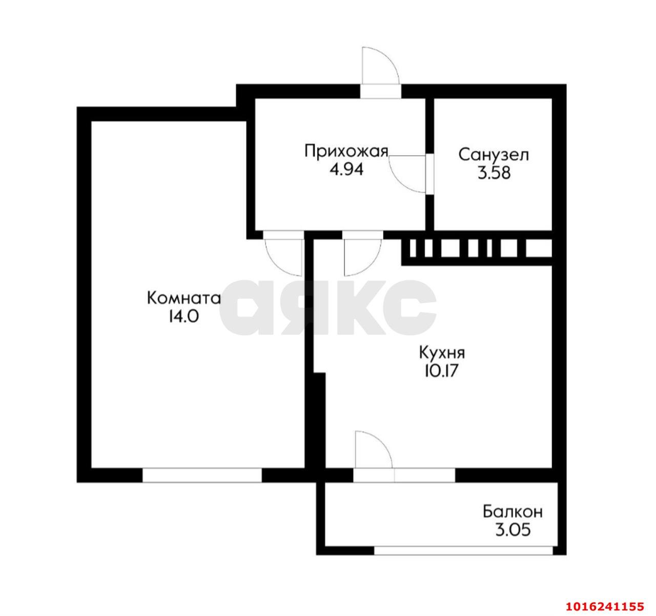 Фото №7: 1-комнатная квартира 36&nbsp;м², 4/17&nbsp;эт. - Краснодар, Прикубанский внутригородской округ, мкр. жилой комплекс Сармат, ул. Западный Обход, 65к1