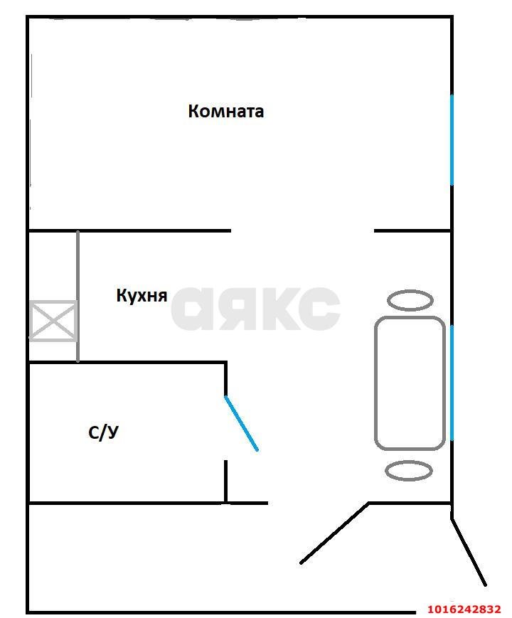 Фото №10: 1-комнатная квартира 17&nbsp;м², 2/2&nbsp;эт. - Геленджик, ул. Десантная, 26А